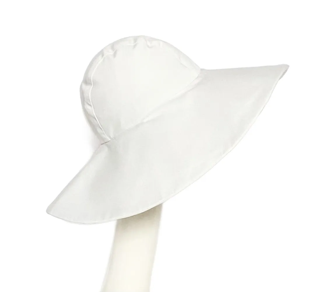 White Cotton Sun Hat