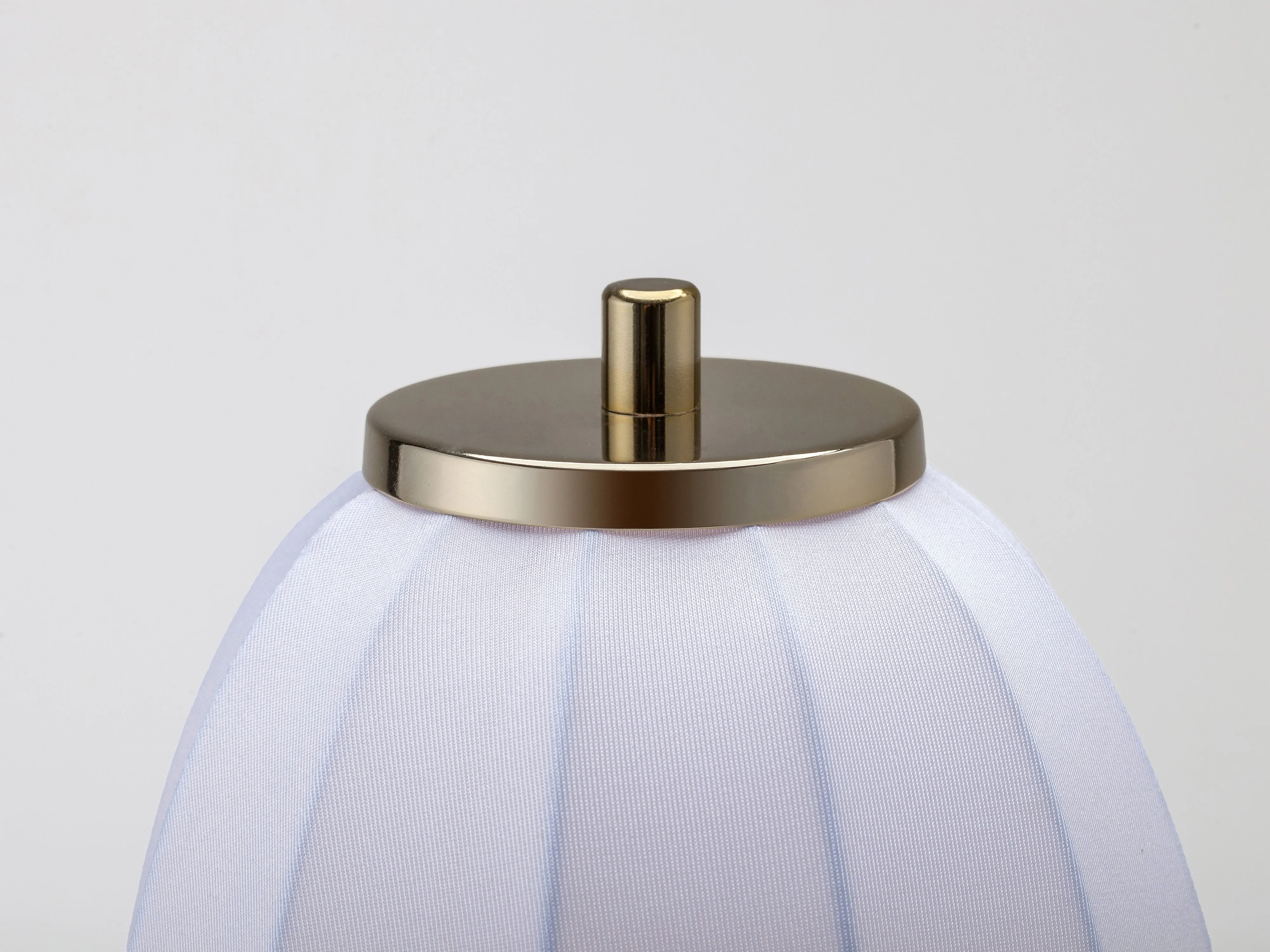 White soft fabric table lamp