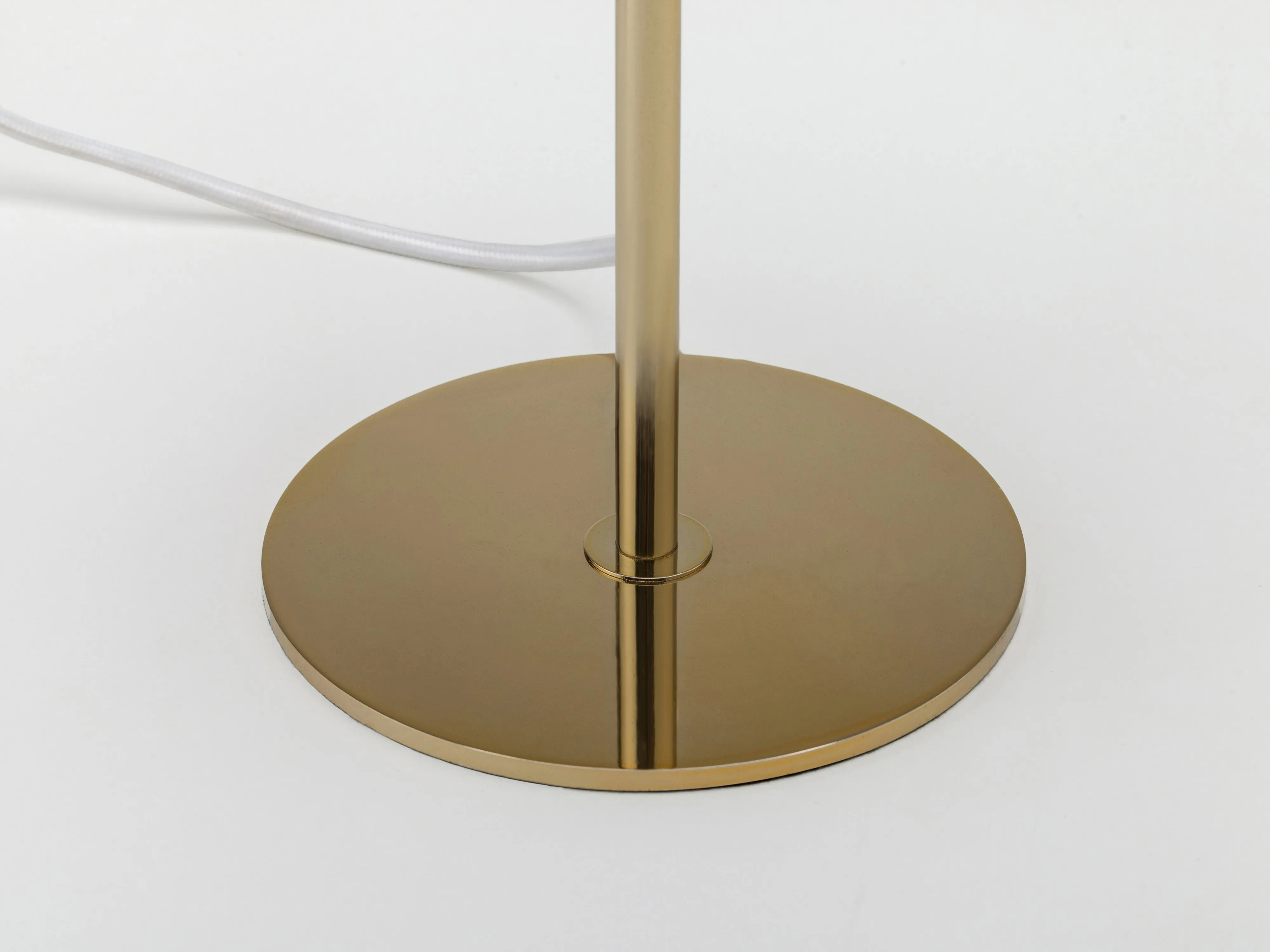 White soft fabric table lamp