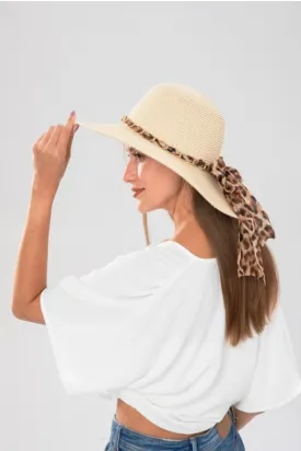 Wide Brim Leopard Detail Hate