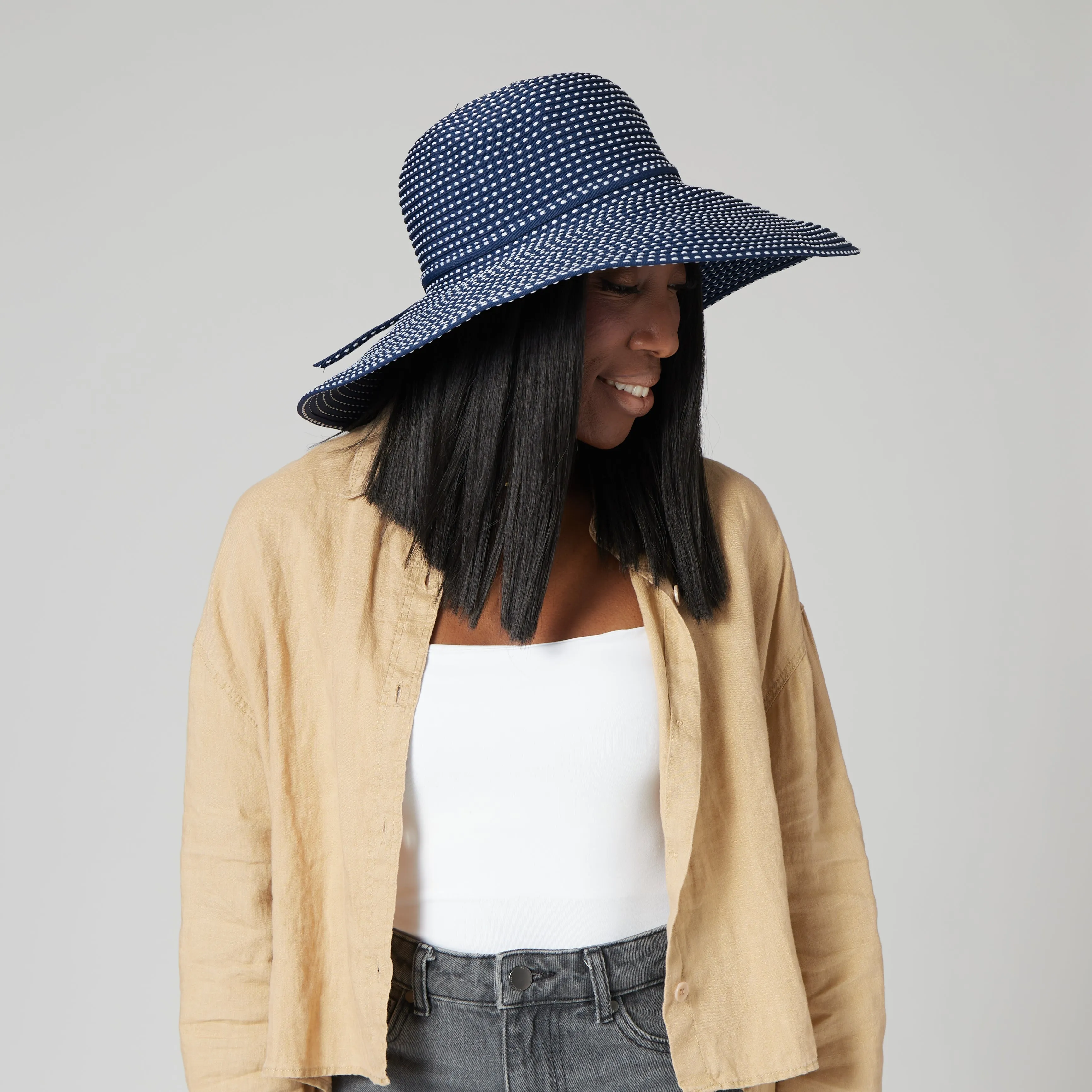 Women's Ribbon Braid Hat with Ticking