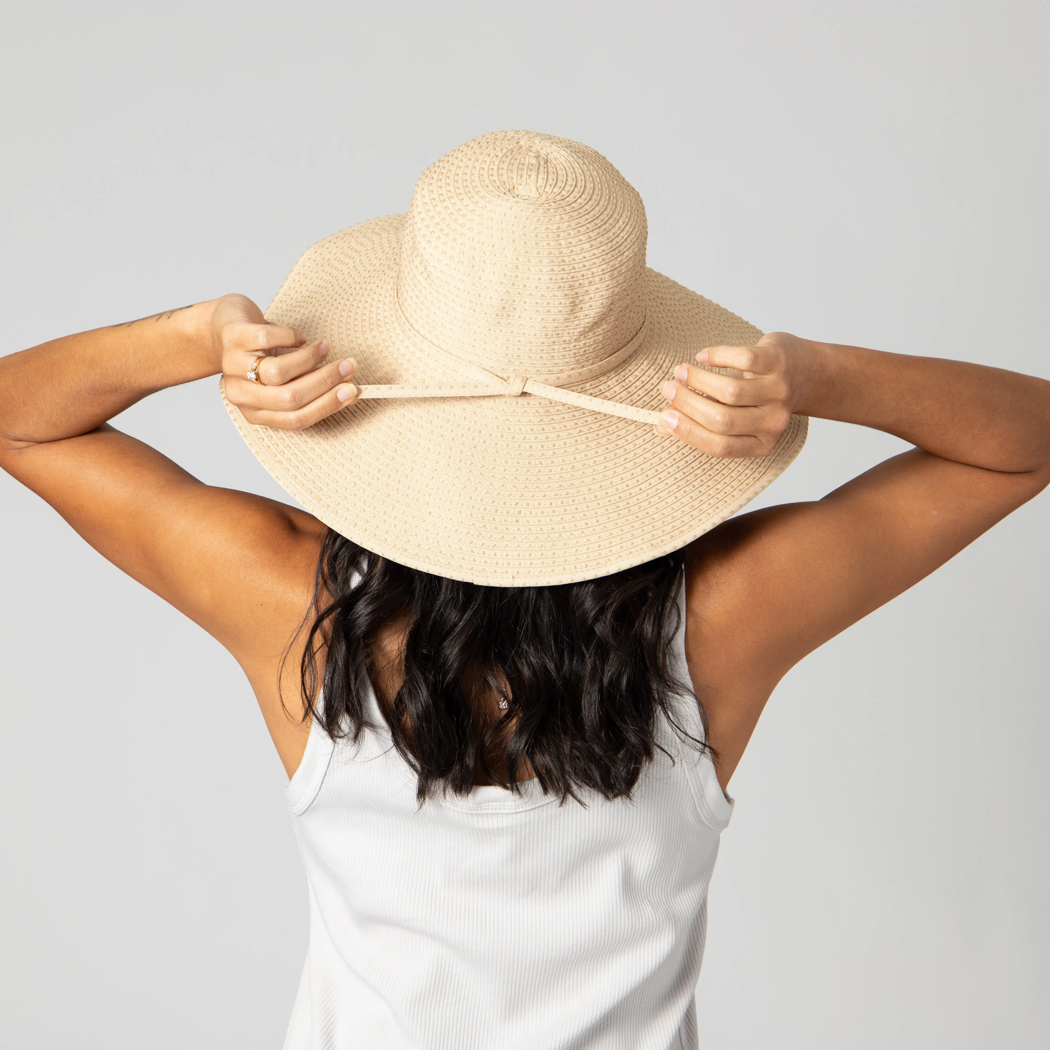 Women's Ribbon Braid Hat with Ticking