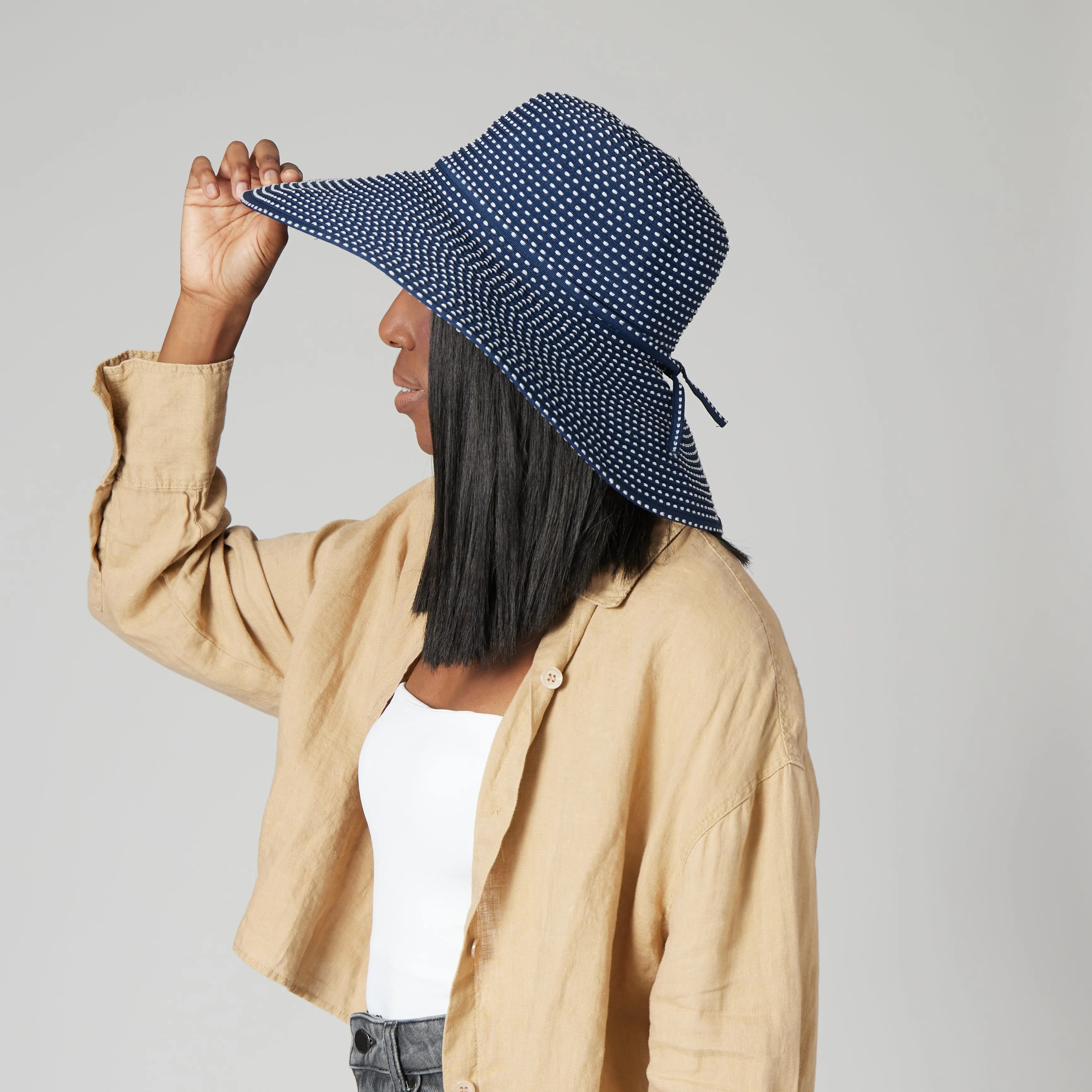 Women's Ribbon Braid Hat with Ticking