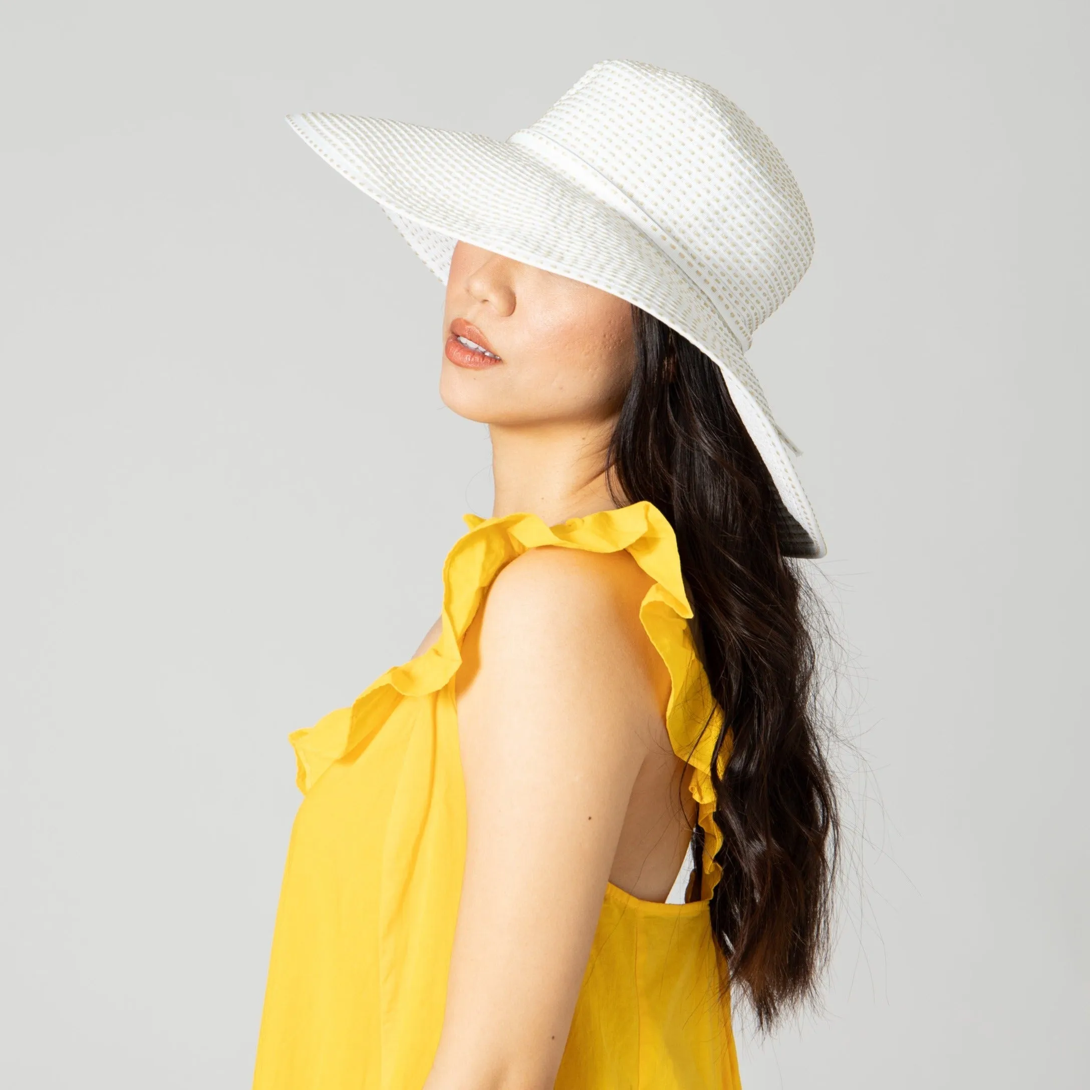Women's Ribbon Braid Hat with Ticking