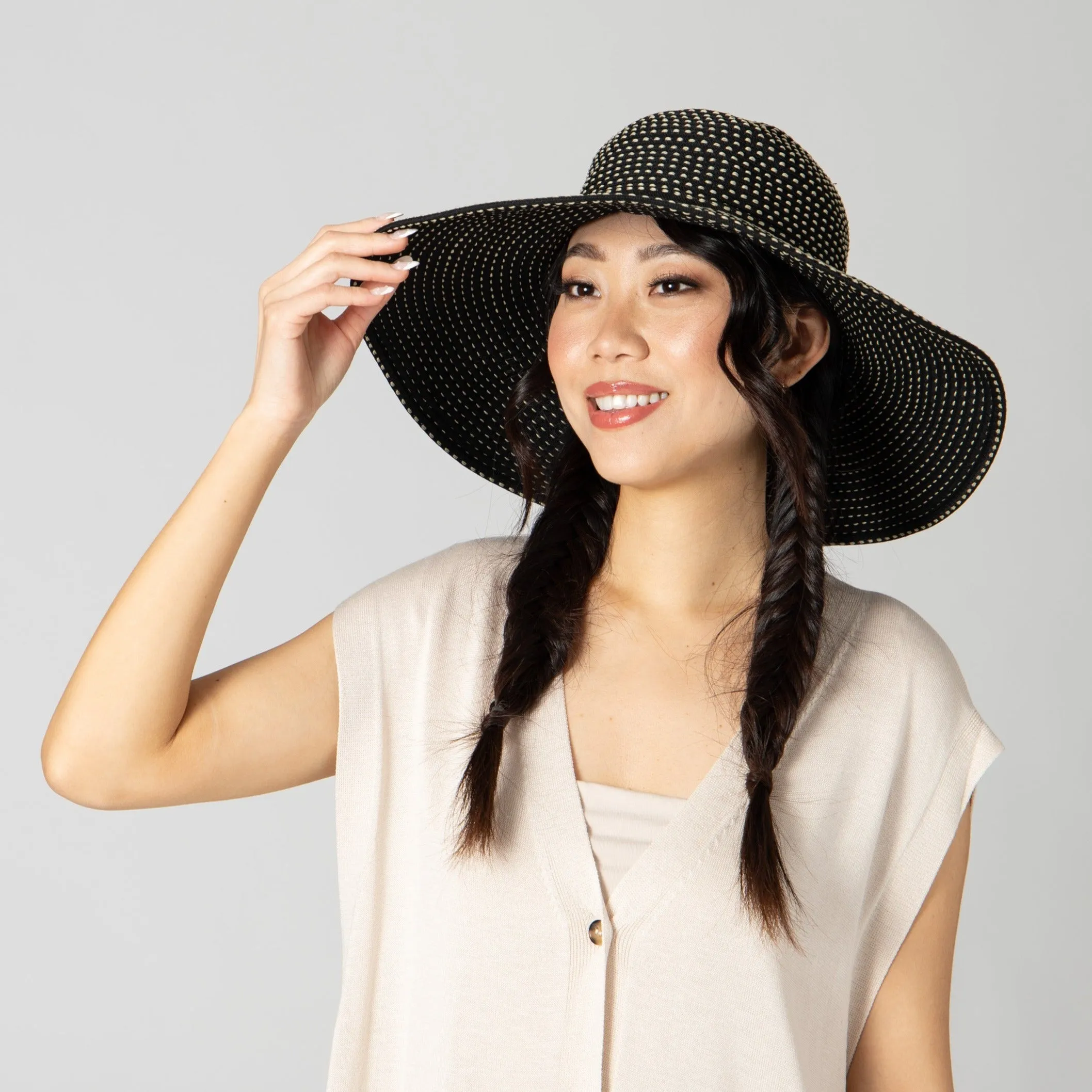 Women's Ribbon Braid Hat with Ticking