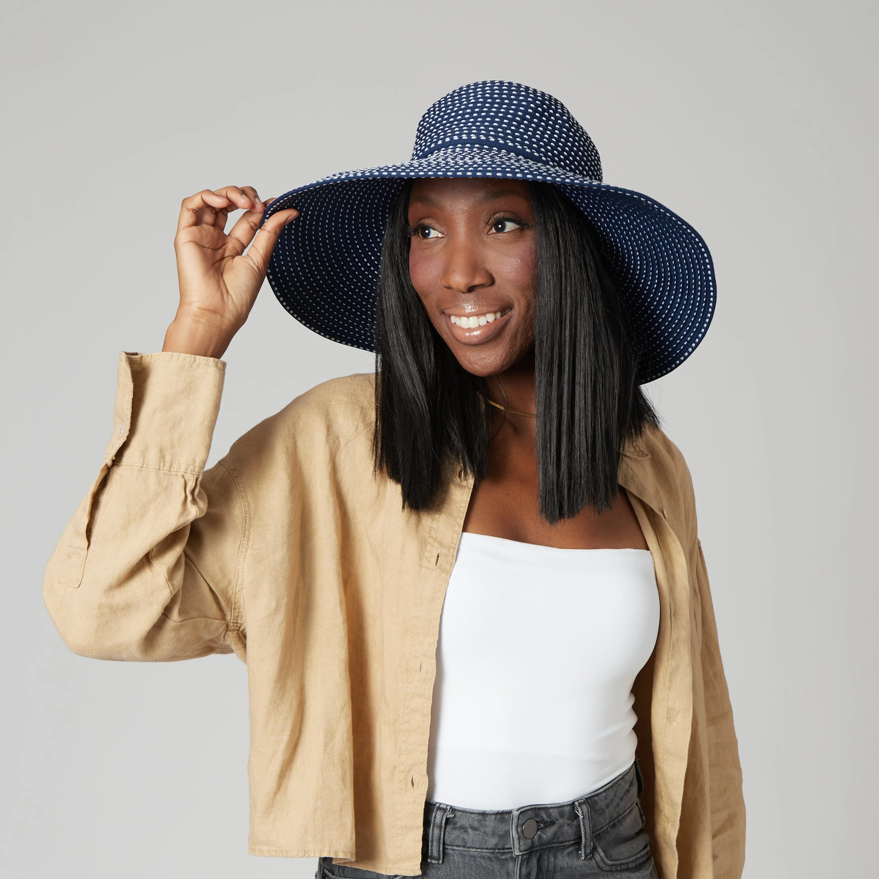 Women's Ribbon Braid Hat with Ticking