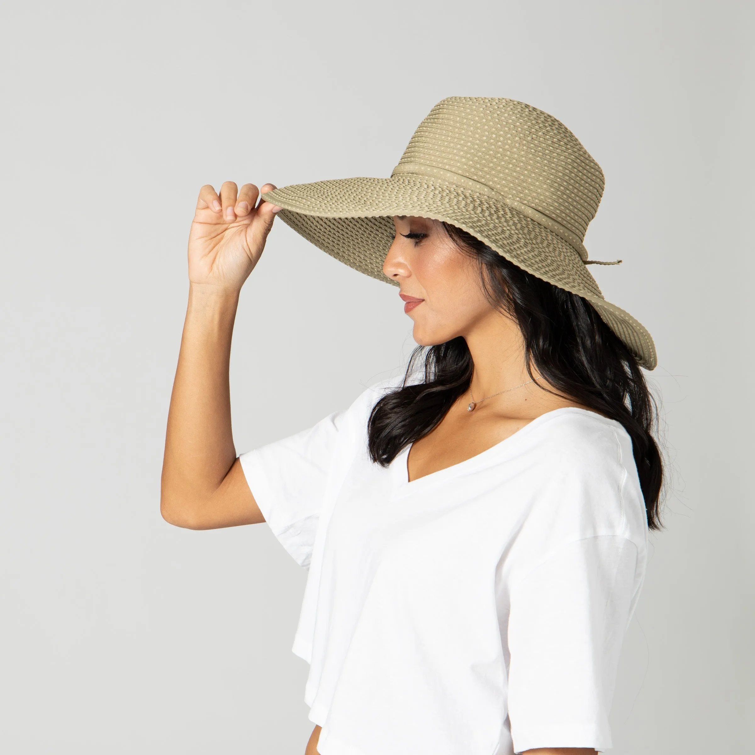 Women's Ribbon Braid Hat with Ticking