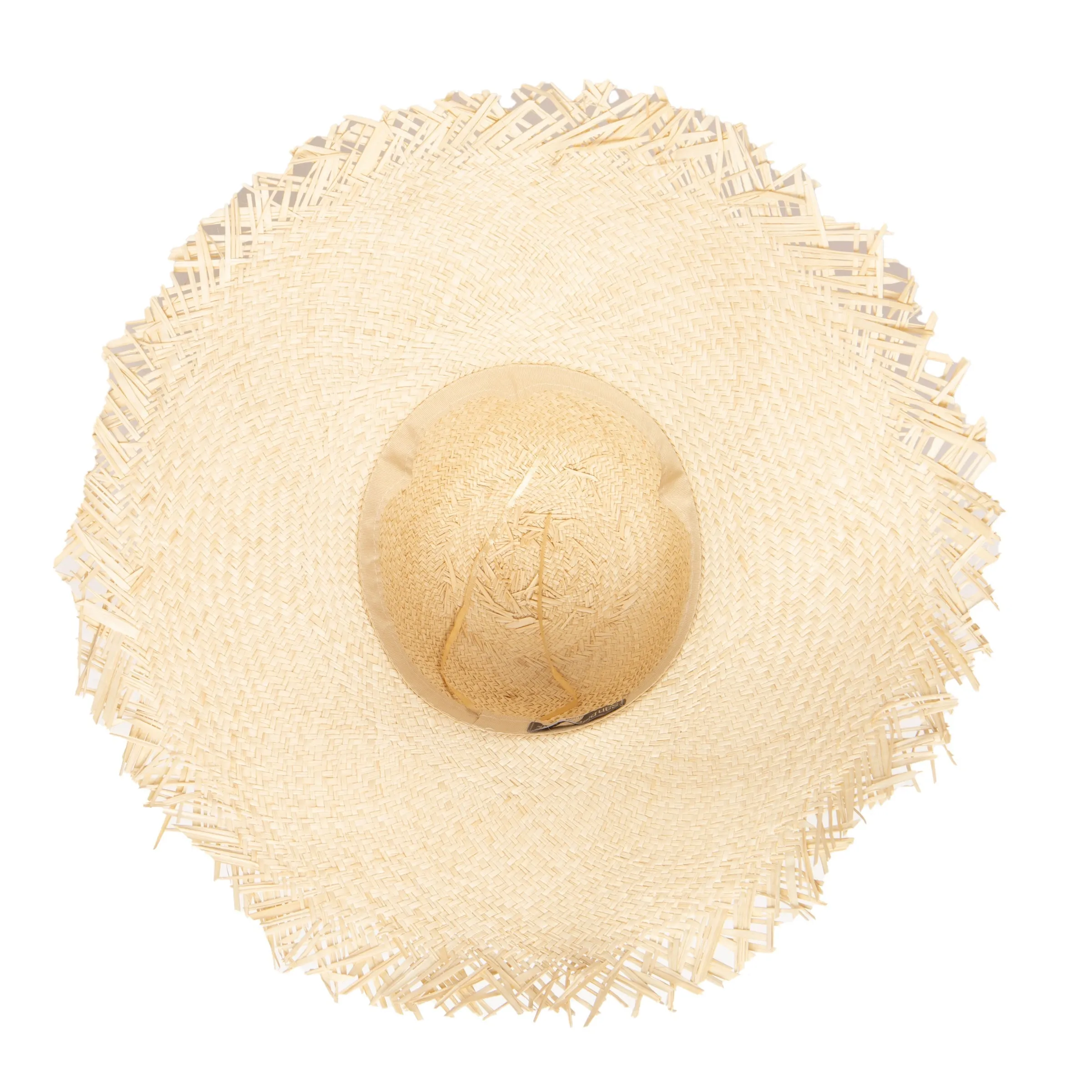 Women's Woven Sun Hat W/ Frayed Edge (SPS1006)