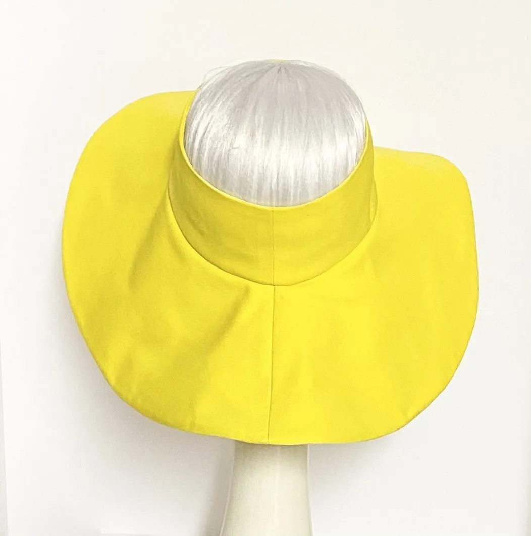 Yellow Sun Visor Hat